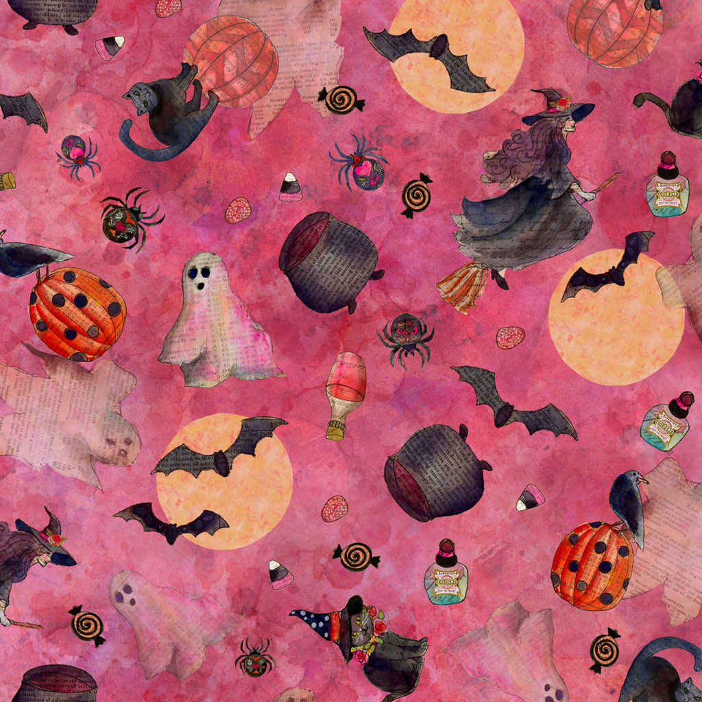 Faboolous Halloween Toss Dark Raspberry