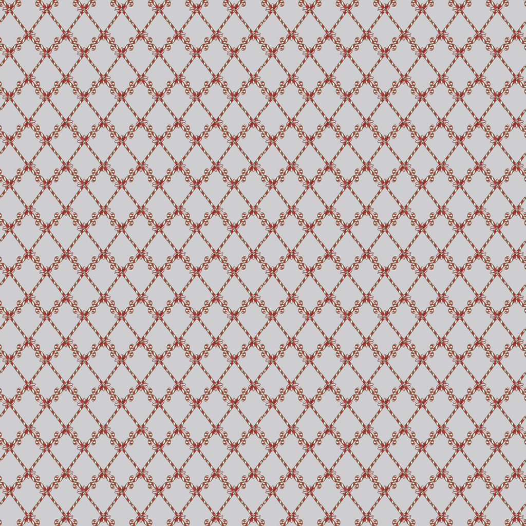 Mistletoe & Holly Candy Canes Silver