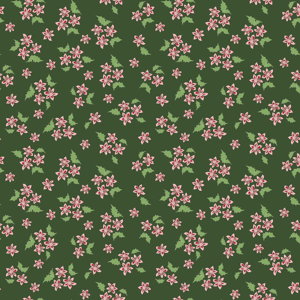 Mistletoe & Holly Floral Forest