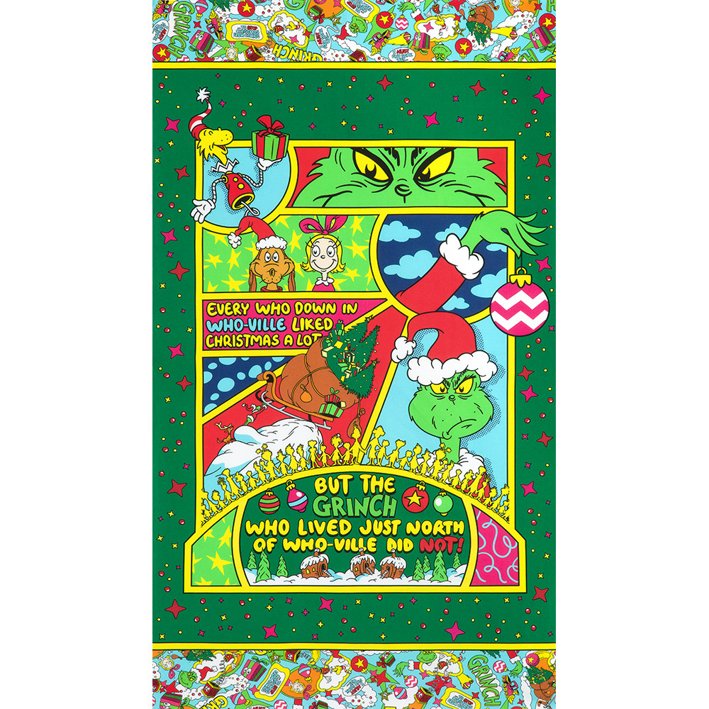 How The Grinch Stole Christmas 24" Panel