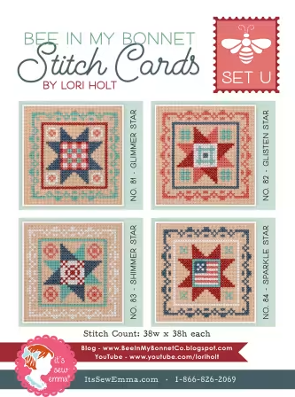 Bee In My Bonnet Stitch Card U