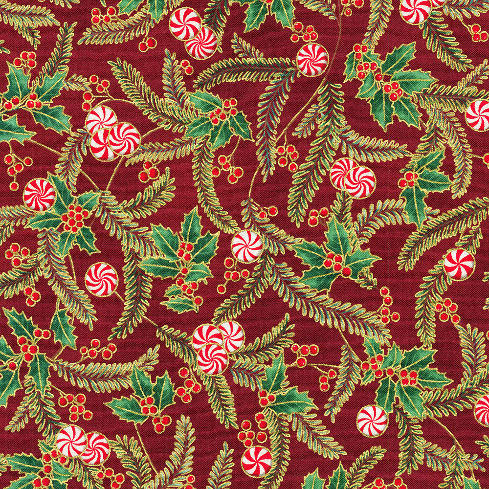 Holiday Flourish Peppermint Twist Cranberry