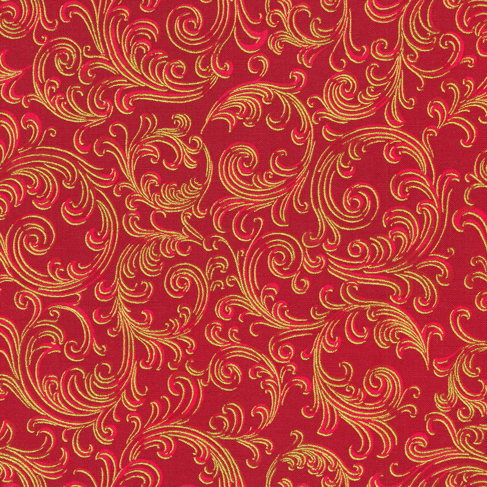 Holiday Flourish Peppermint Twist Crimson