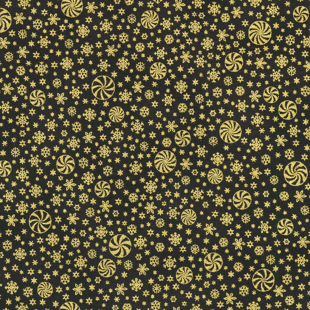 Holiday Flourish Peppermint Twist Black