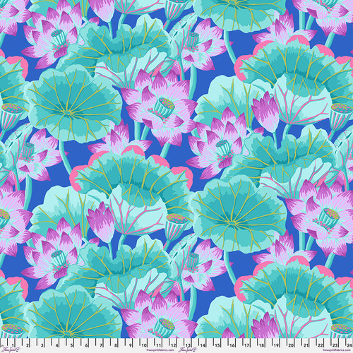 Kaffe Fassett Lake Blossoms Turquoise