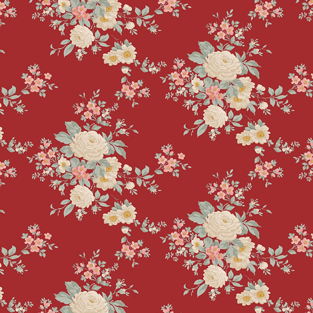 Tilda Merry Little Christmas Carol Burgundy