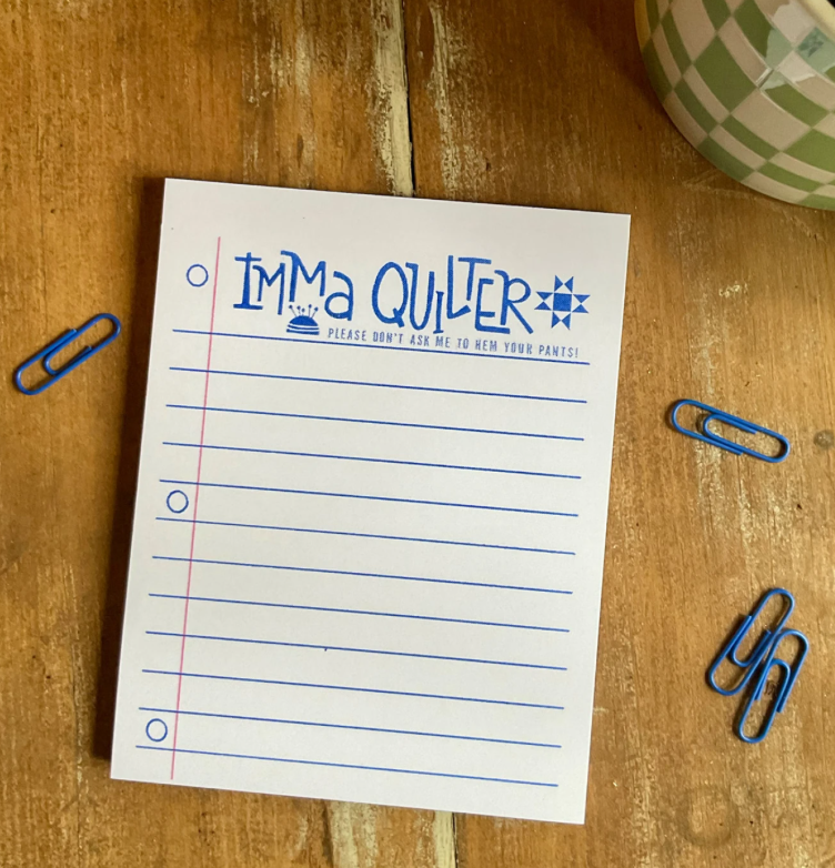 Imma Quilter Notepad
