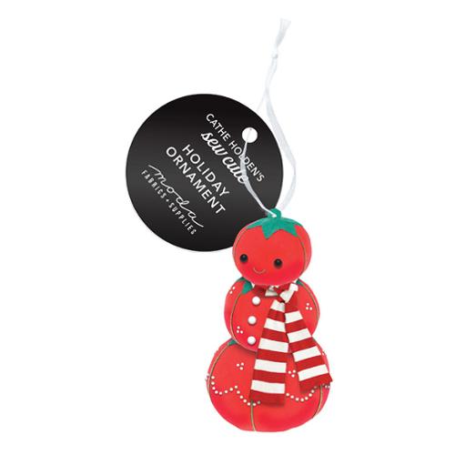 Ornament Snowman Tomato Pincushion