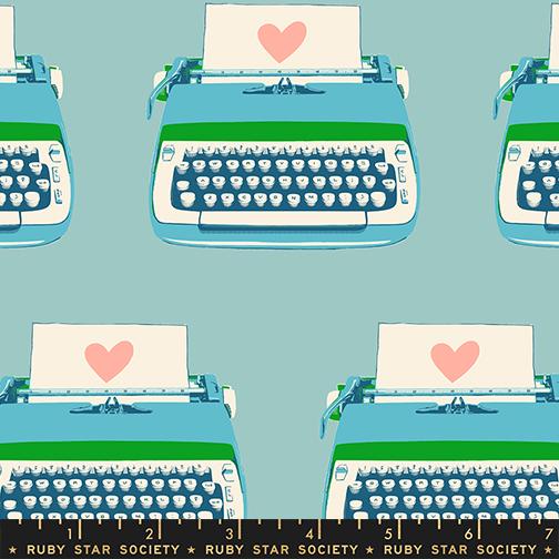 Best Day Ever Turquoise Typewriters