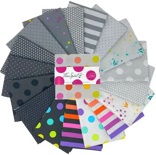 Tula True Gray 2.5" Mini Charm Pack