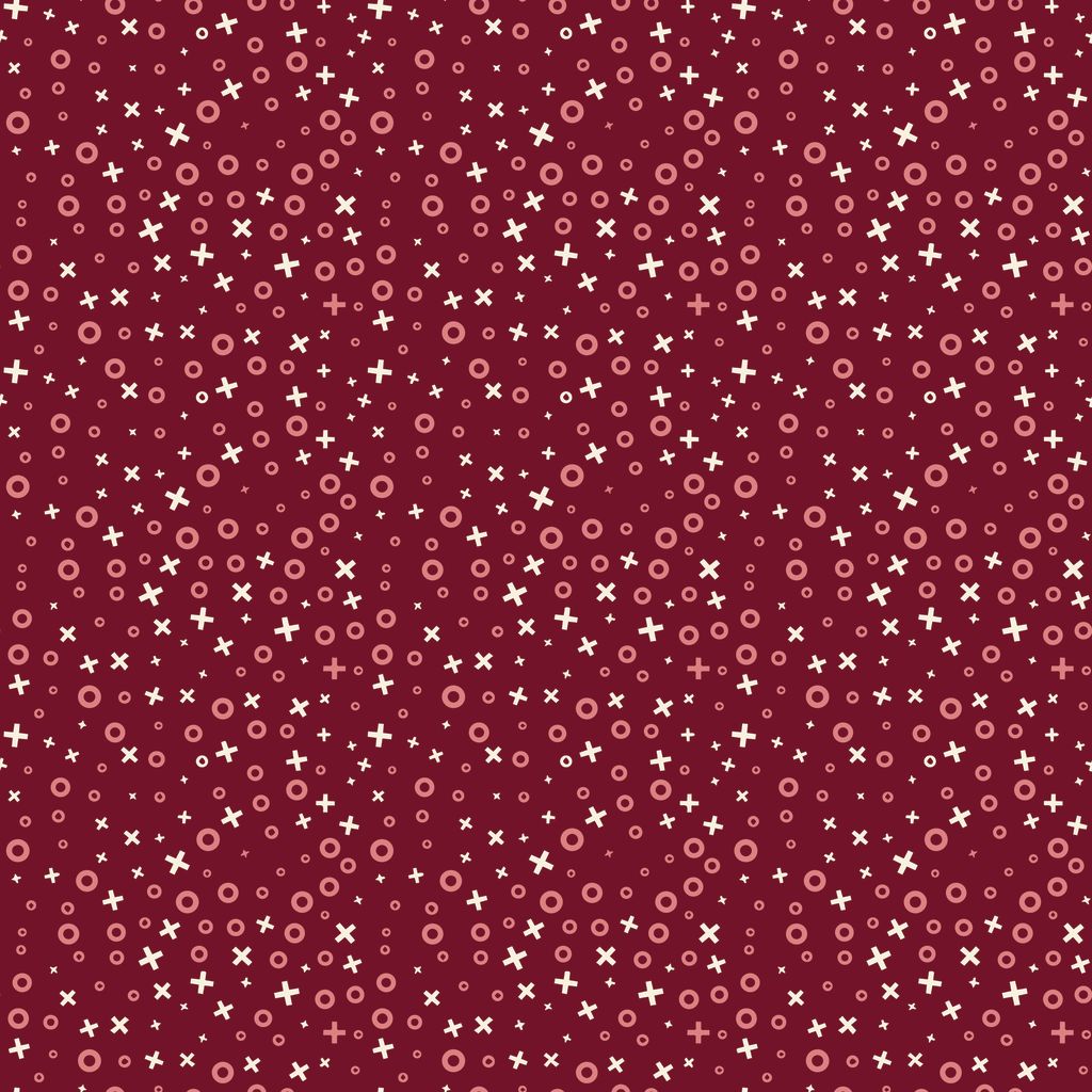 Love You Always XOs Burgundy