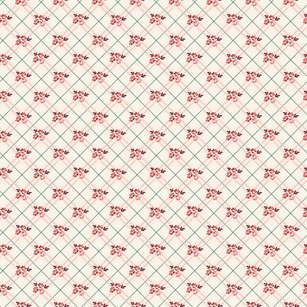 Love You Always Floral Plaid Cream