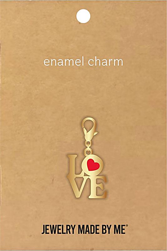 Love Zipper Pull Charm