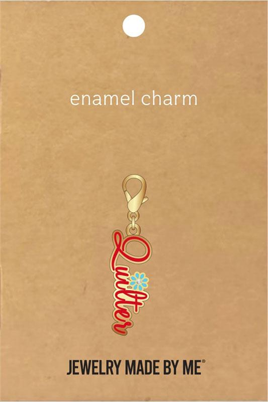 Quilter Zipper Pull Charm