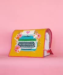 Just My Type Sewing Machine Cover Yellow & Orange