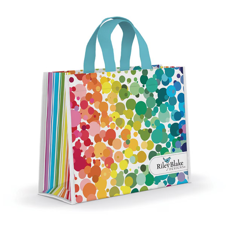 Riley Blake Colorful Confetti Vinyl Tote Bag