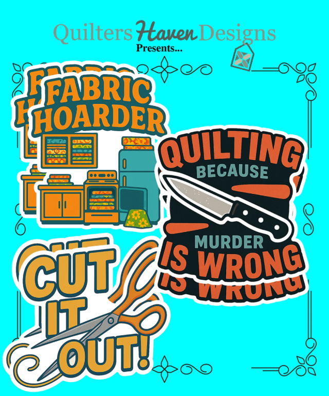Quilter Stickers 3pk