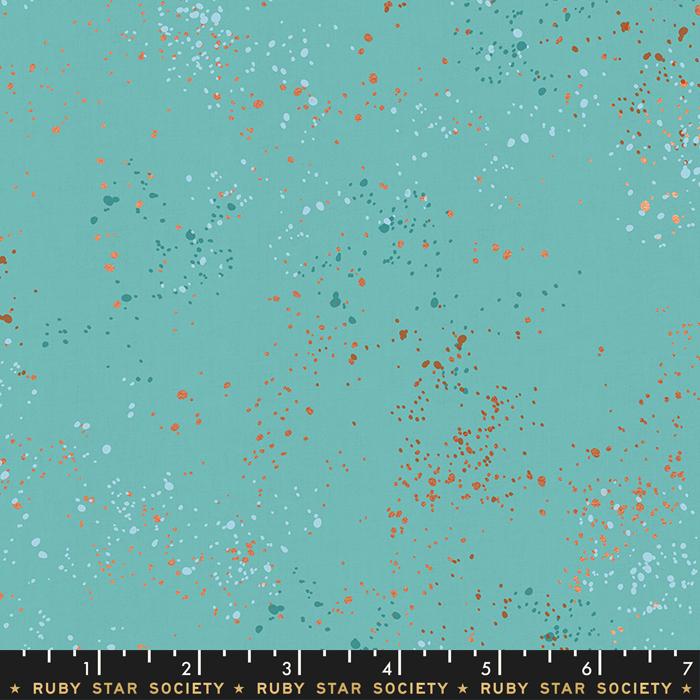 Speckled Metallic Turquoise