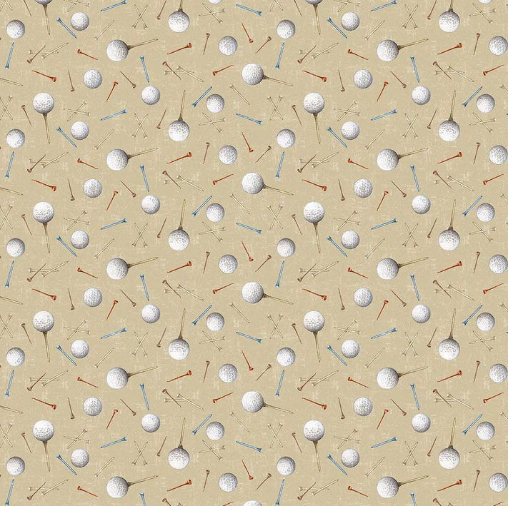 Tee Time! Golf Balls & Tees Dark Butter