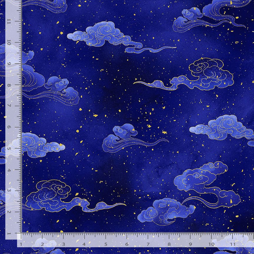 Moonlight Metallic Wave Clouds