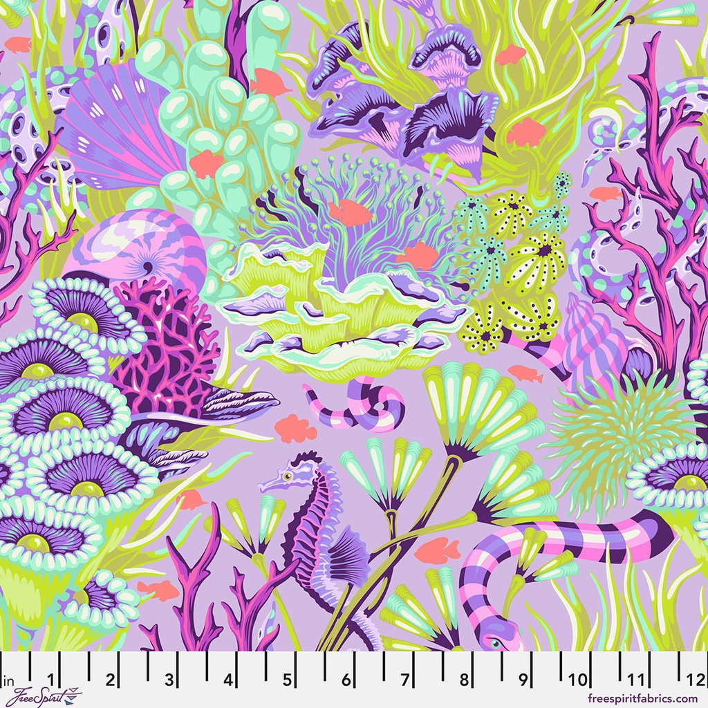 Tula Floral Reef Reef What You Sew Ultraviolet