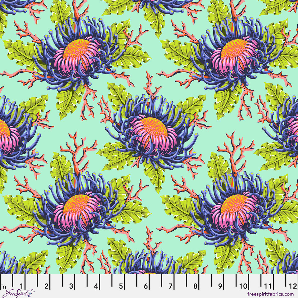 Tula Floral Reef Friends & Anemones Seafoam