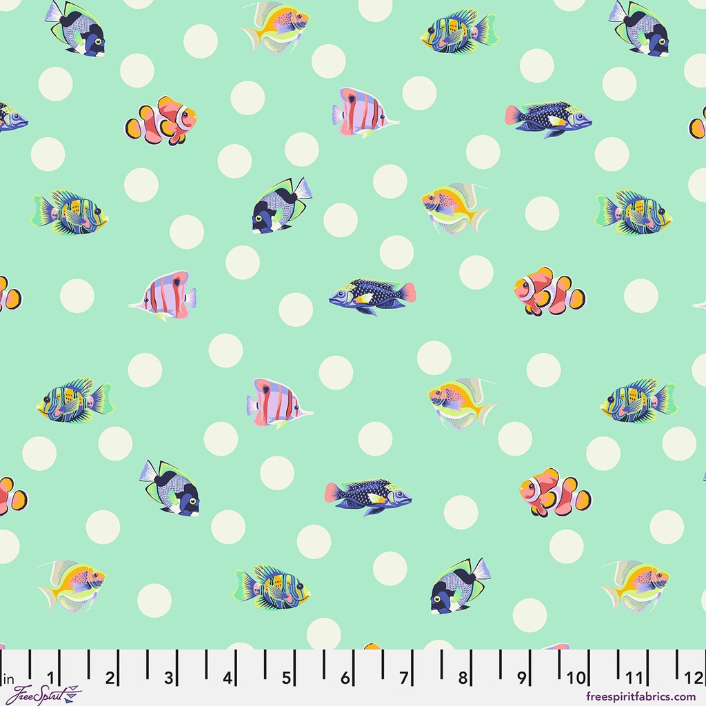 Tula Floral Reef School Crossing Seafoam