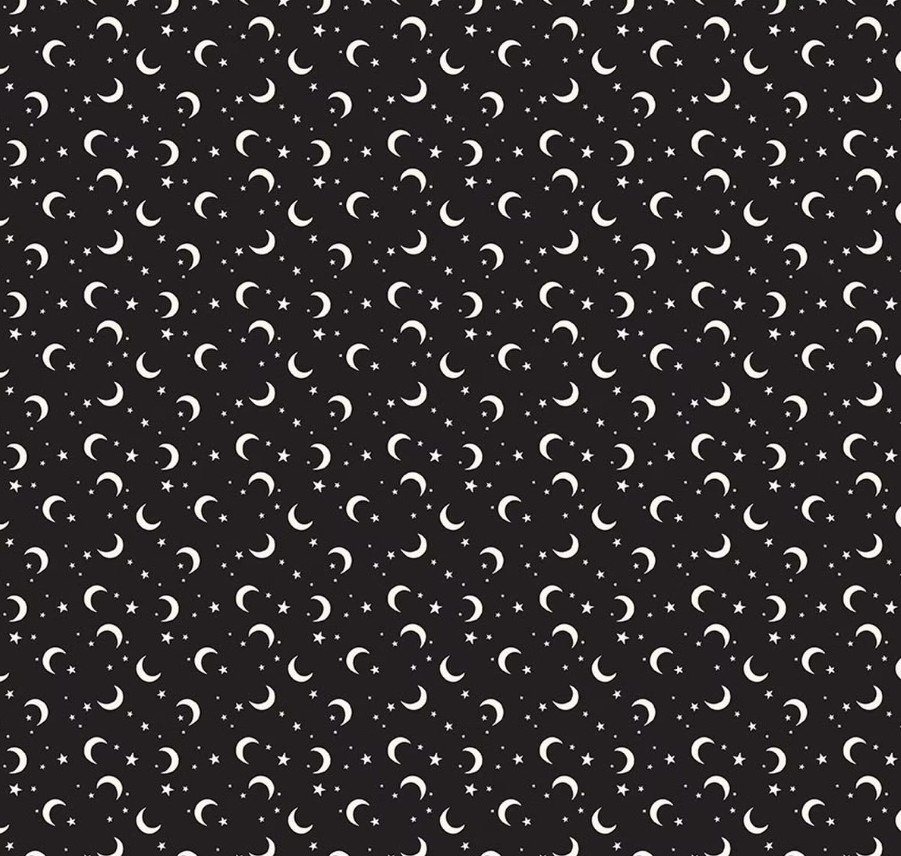 Frank and Friends Moon and Stars Black Glow In The Dark