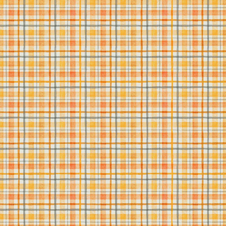 Happy Haunting Halloween Plaid Mist