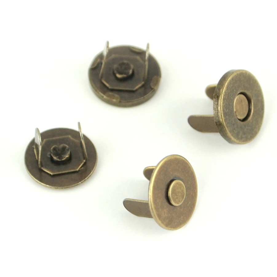 Magnetic Snaps 1/2in Antique