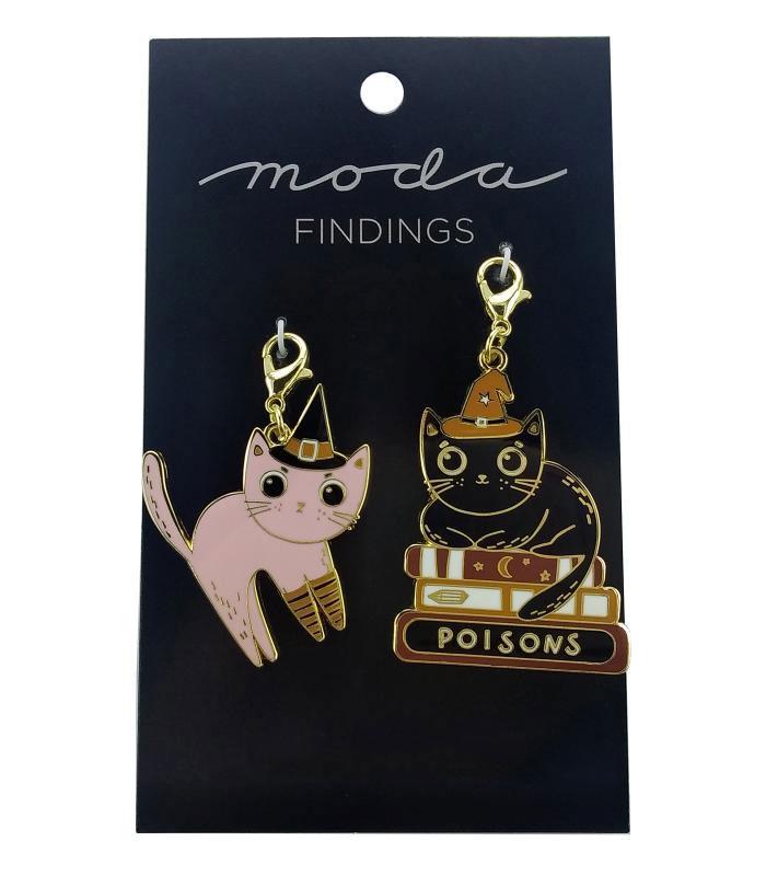 Purrs and Boos Cats Zipper Charms