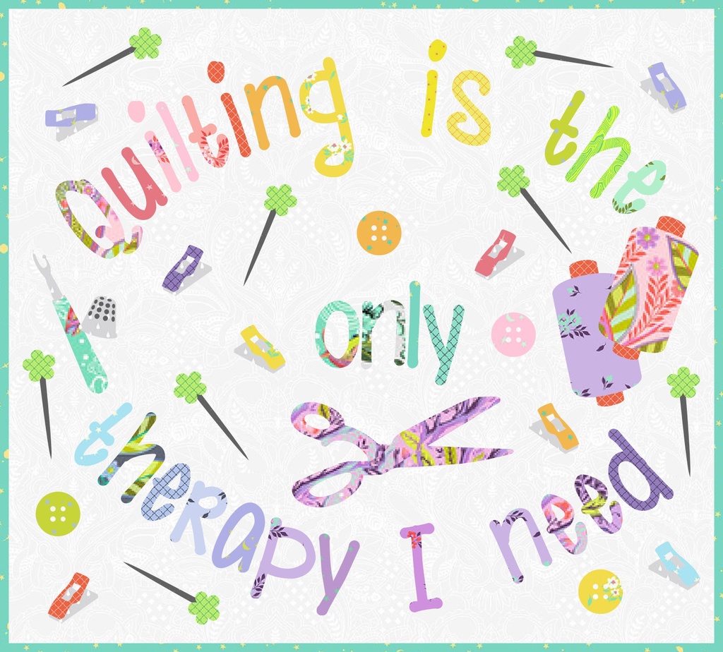 Quilting Is My Therapy Ombre Laser Cut Kit