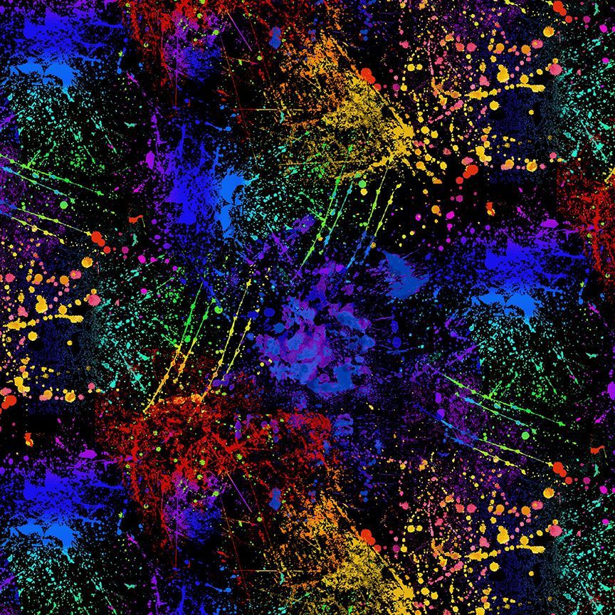 Colored Paint Splatter