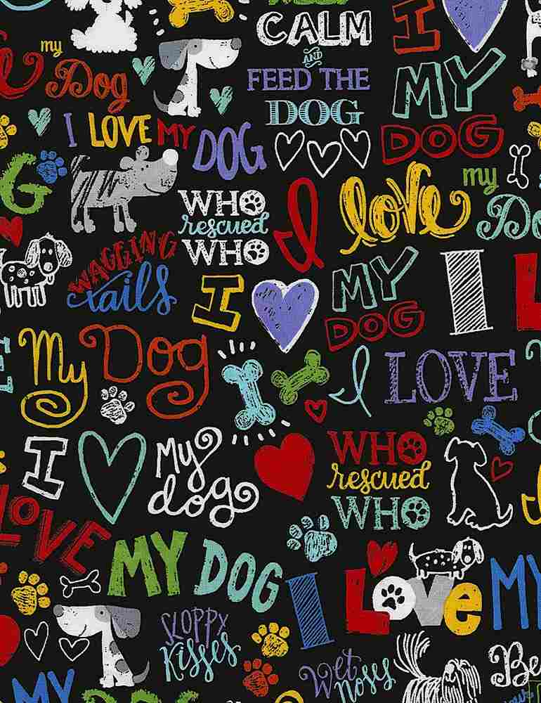 I Love My Dog Text