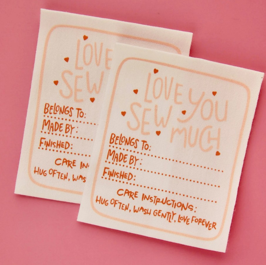 Love You Sew Much Sew In Labels