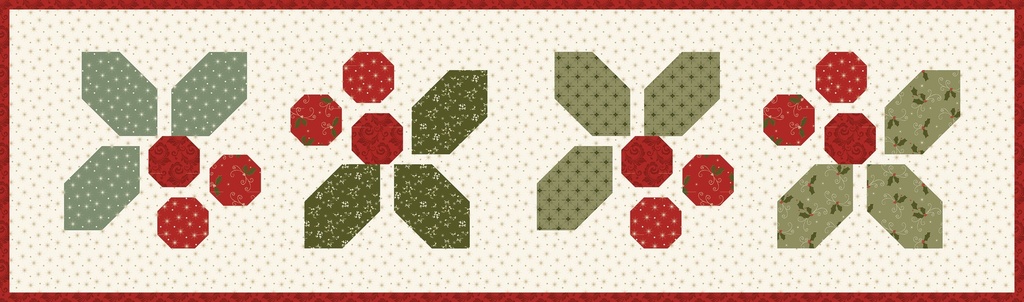 Christmas Greetings Holly-Day Cheer Runner Pattern