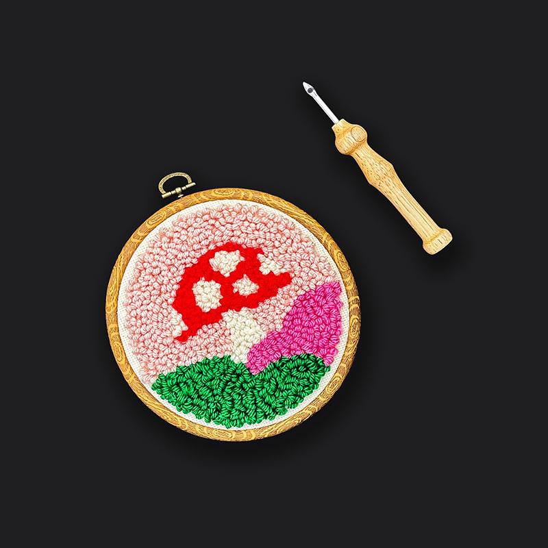 Ruby Star Mushroom Punch Needle Kit