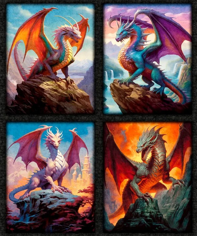Dragon's Song Patch 36" Panel