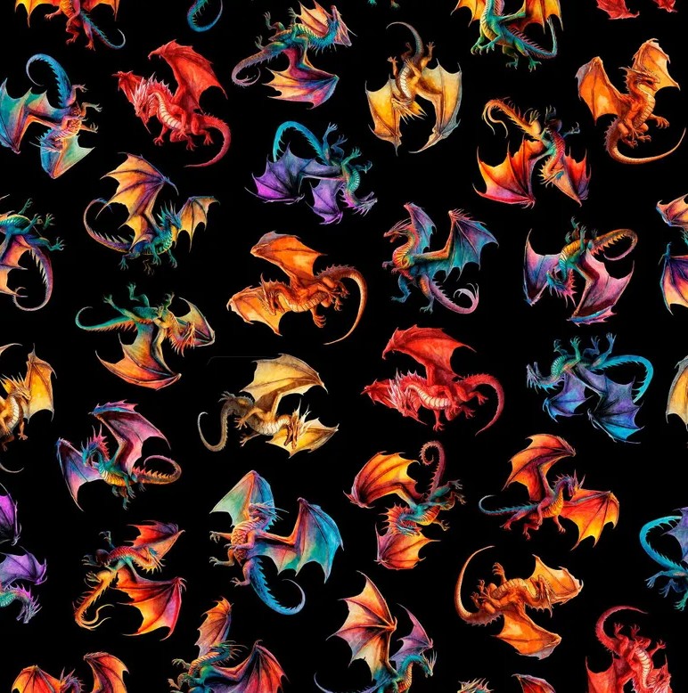 Dragon's Song Tossed Dragons Black