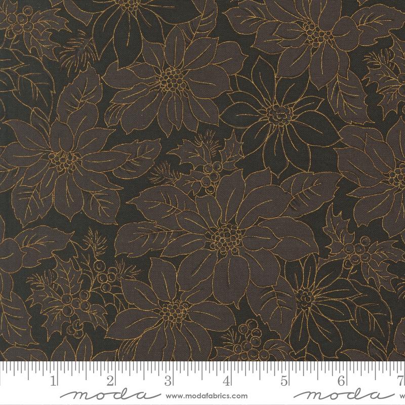 Merry Manor Metallic Bloom Ebony