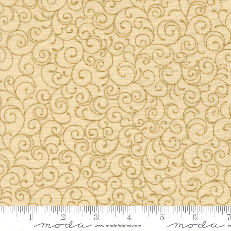 Merry Manor Metallic Swirls Cream