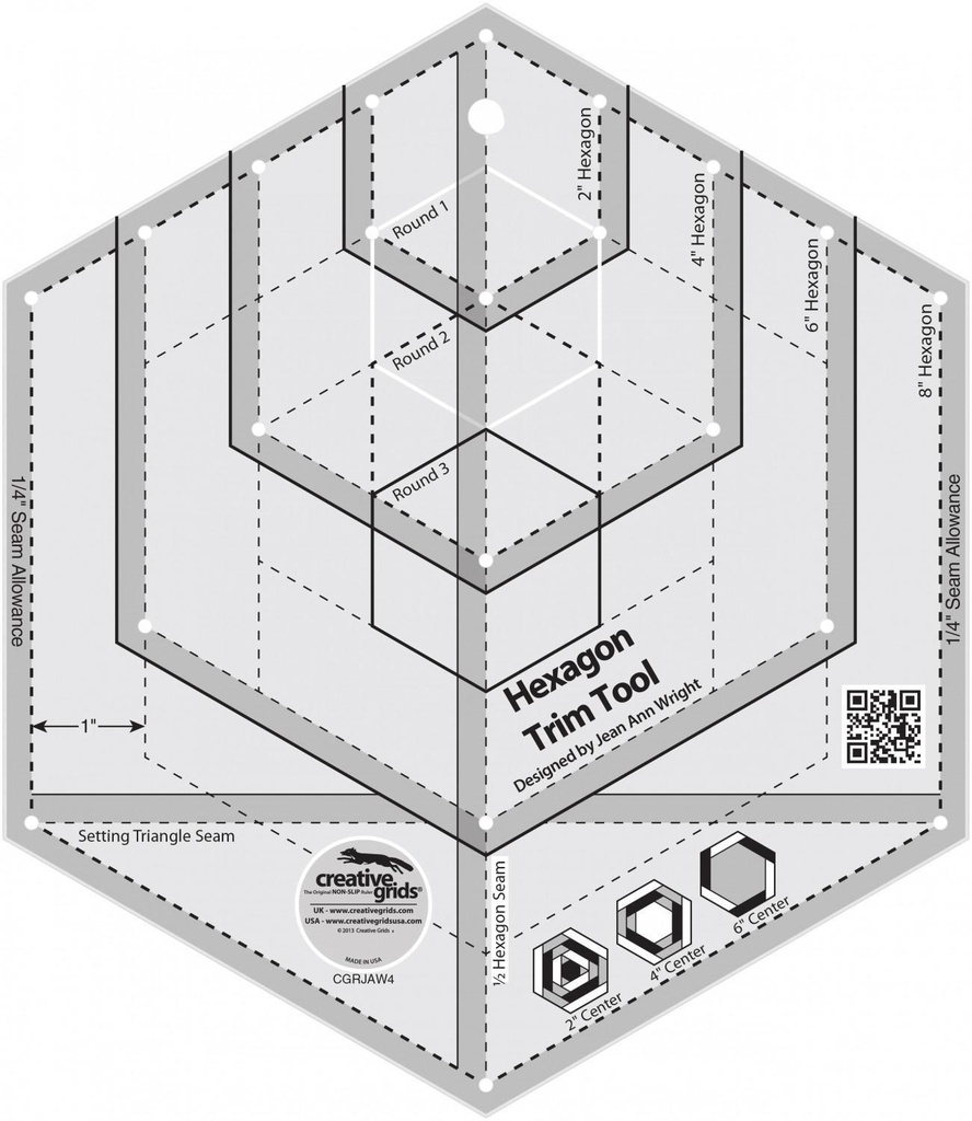 Hexagon Trim Tool CGR Ruler