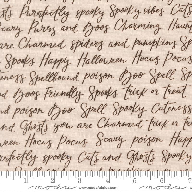 Purrs and Boos Spooky Script Moonbeam