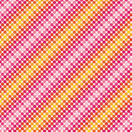 Happy Notes Octagons Orange/Pink