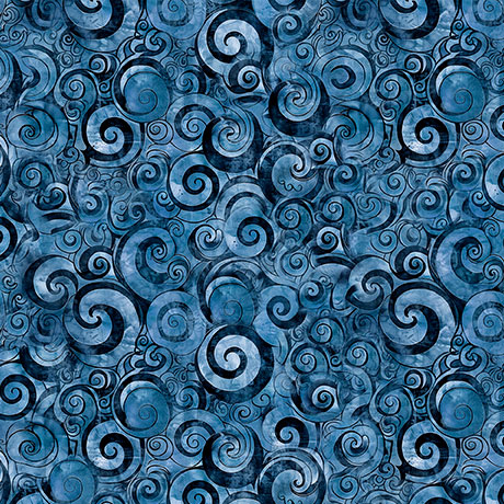 Mountain Splendor Scroll Geo Blue