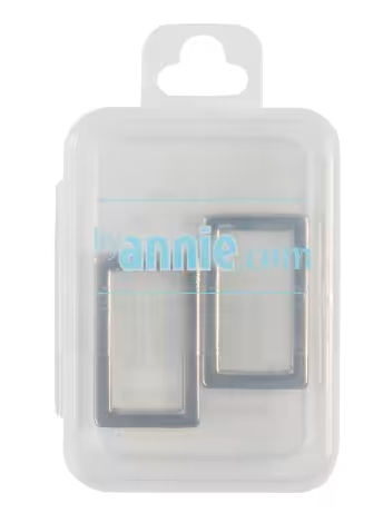 2 Rectangle Ring Flat 1" Nickel