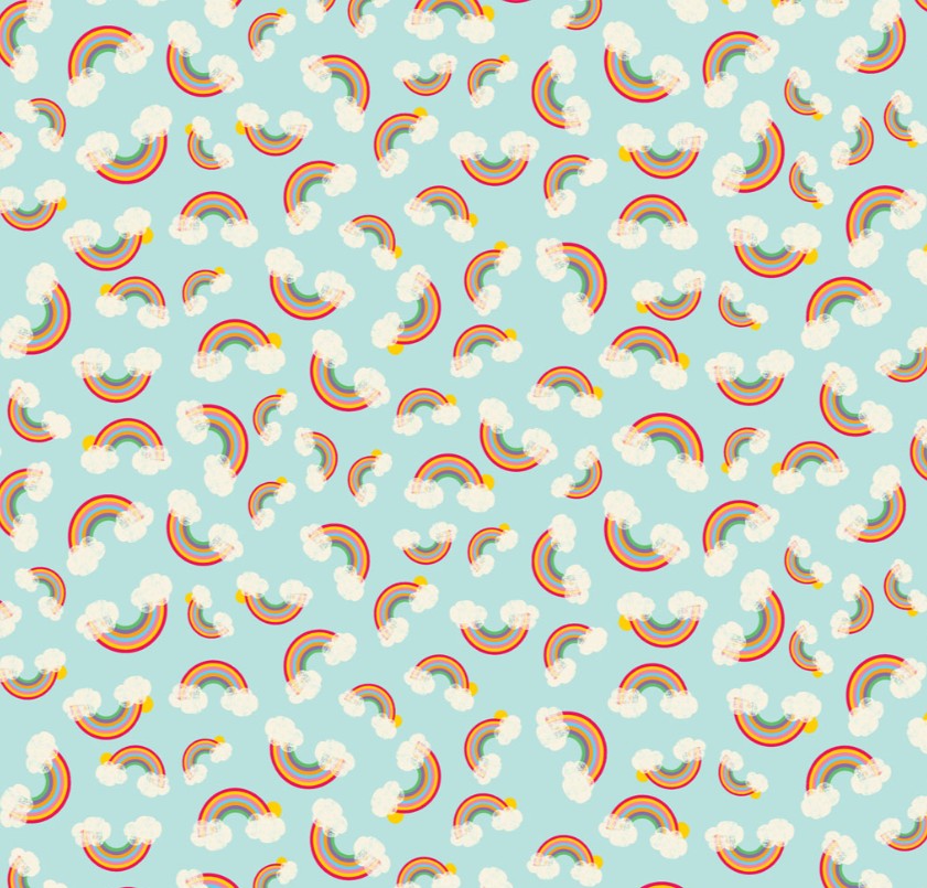 Noah & Friends ll Rainbows Turquoise