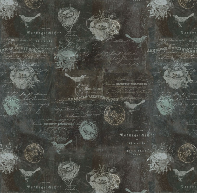Harmony Birds Dark Gray