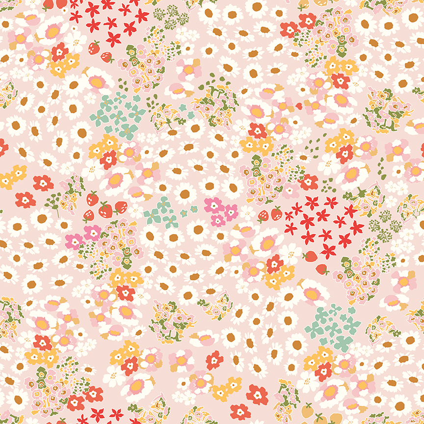 Cotton Nook Flowerbed Blush