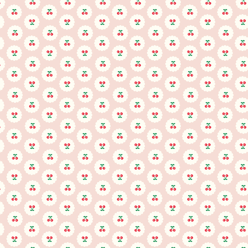 Cotton Nook Cherries Blush